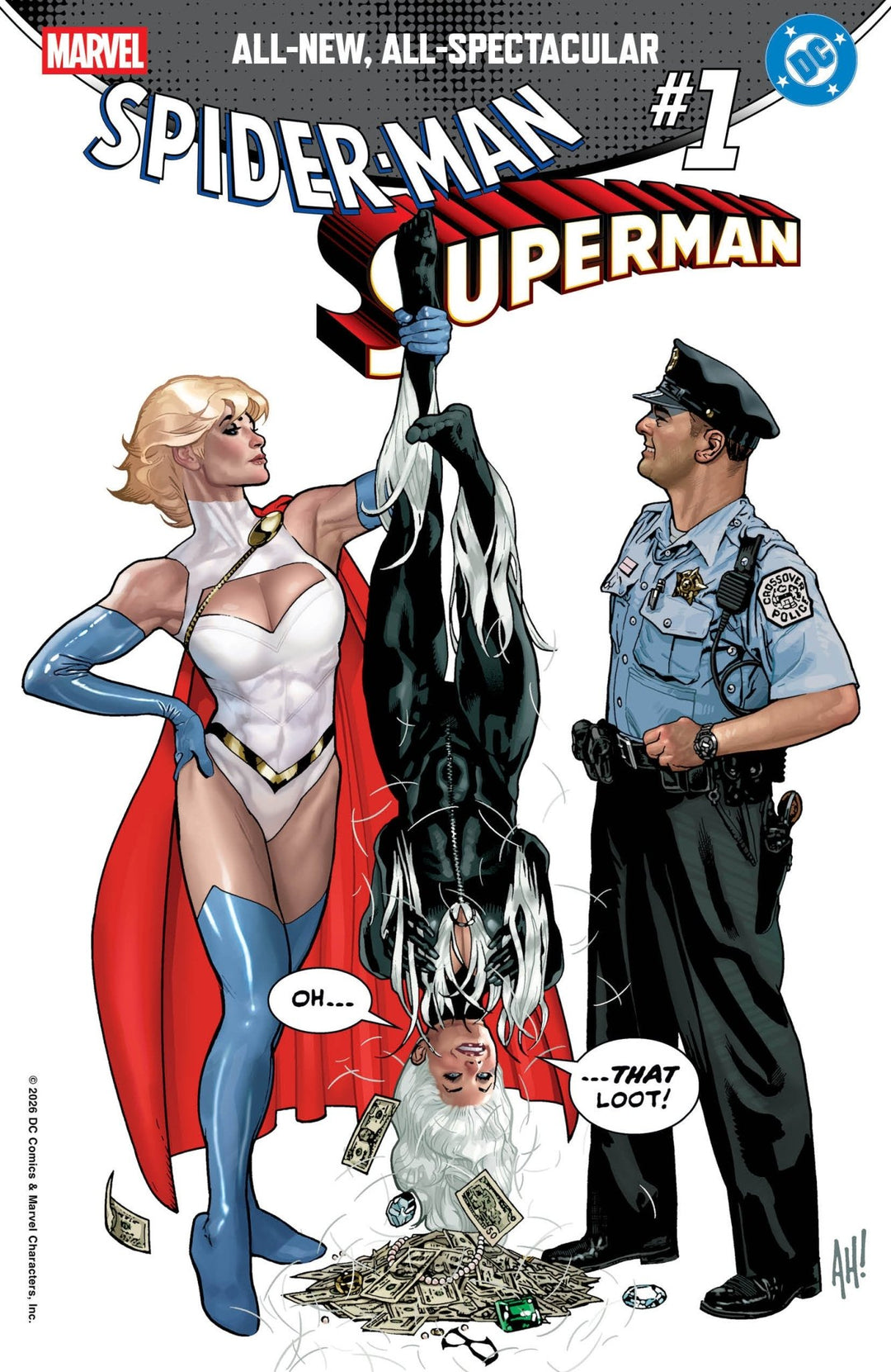 Marvel/DC: Spider - Man/Superman 1 Adam Hughes Variant - gabescaveccc