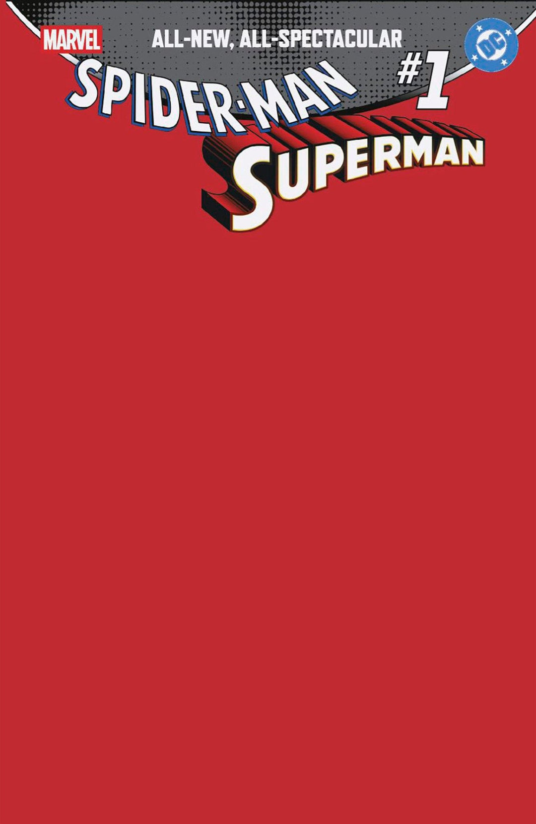 Marvel/DC: Spider - Man/Superman 1 Blank Cover Variant - gabescaveccc