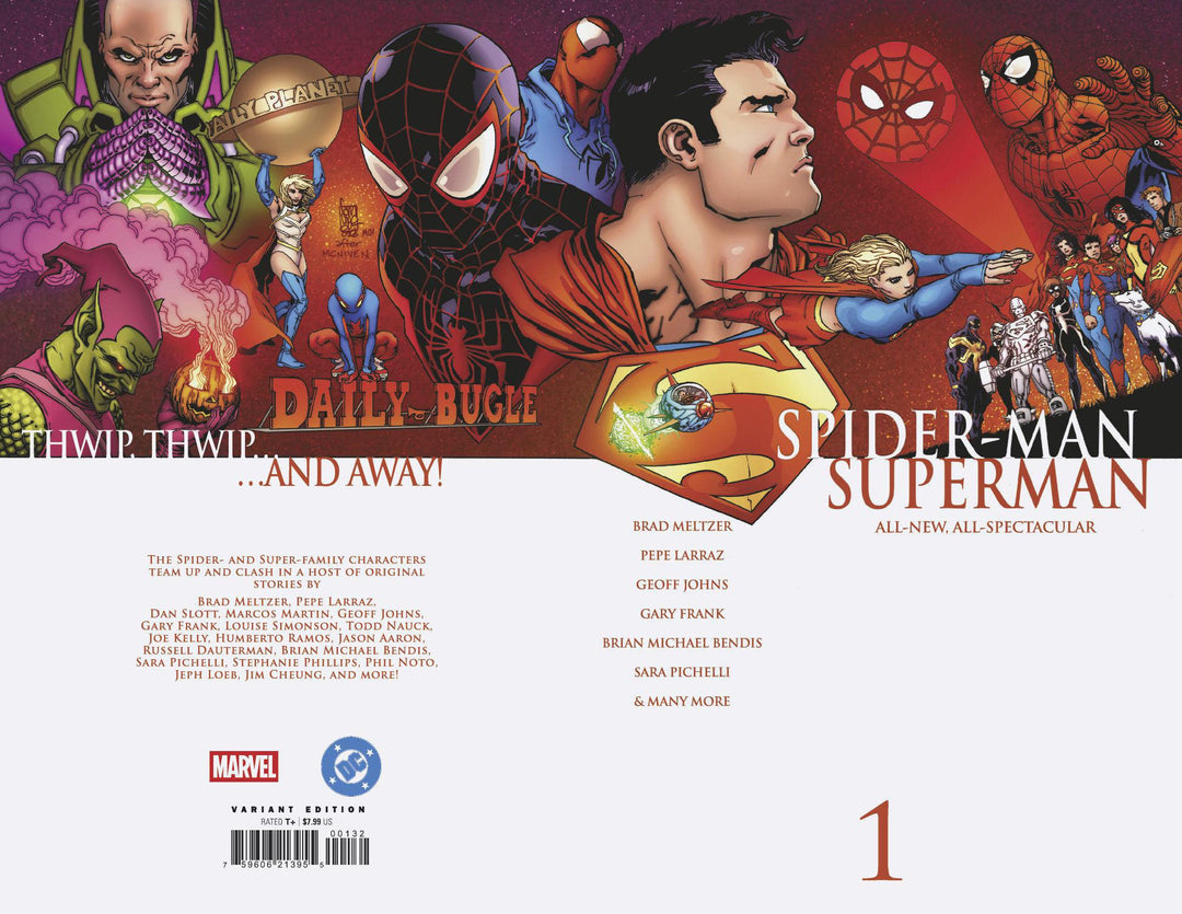 Marvel/DC: Spider - Man/Superman 1 Giuseppe Camuncoli Homage Variant - gabescaveccc