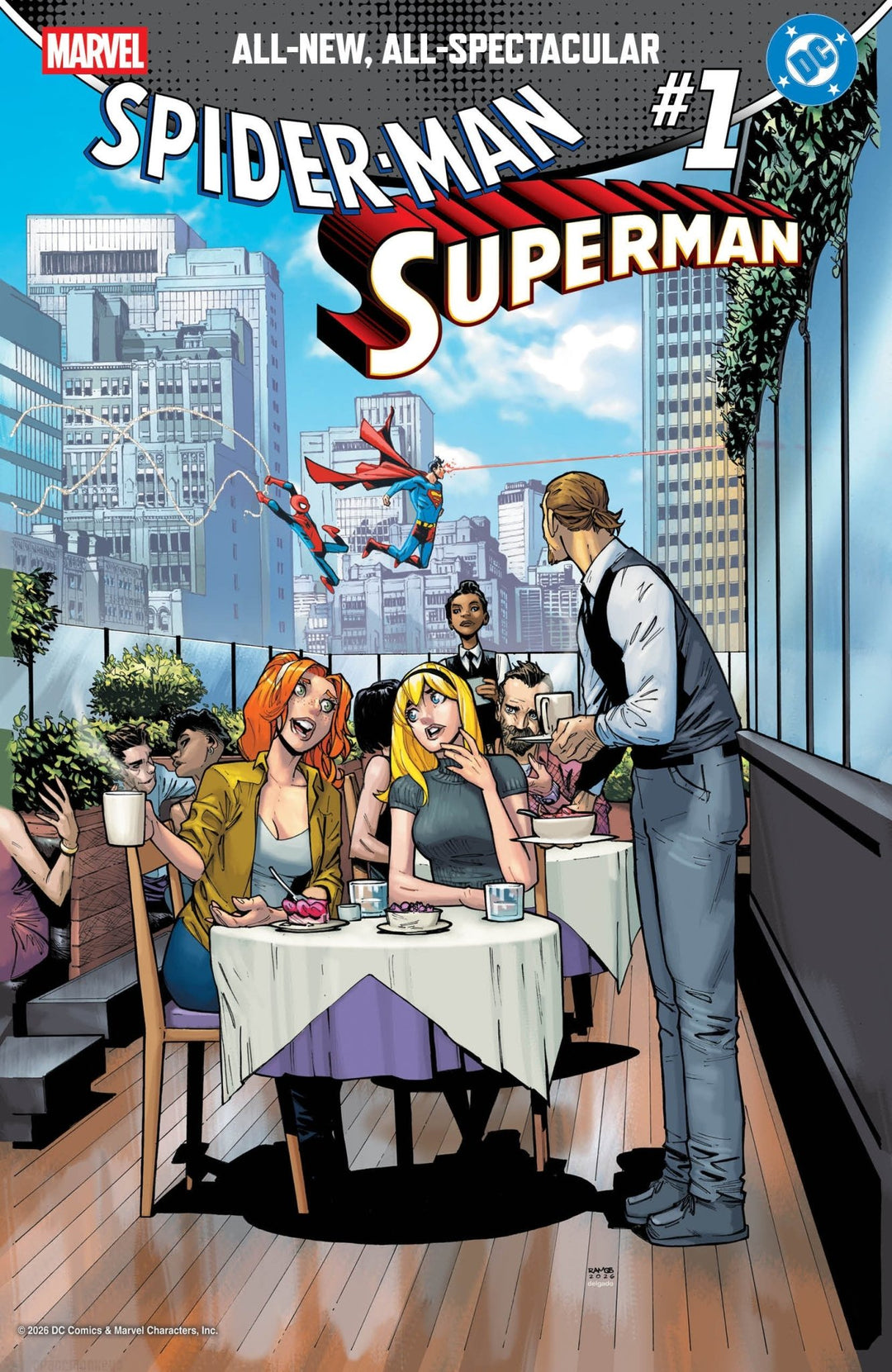 Marvel/DC: Spider - Man/Superman 1 Humberto Ramos Variant - gabescaveccc