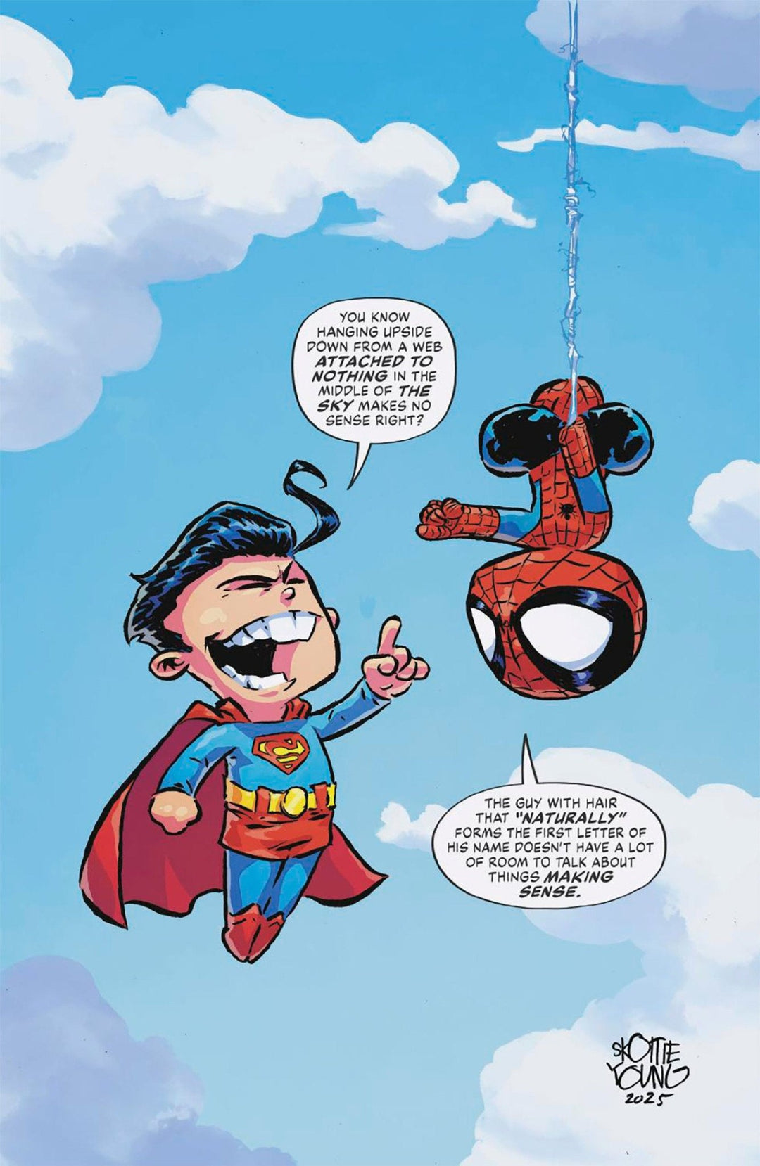 Marvel/DC: Spider - Man/Superman 1 Skottie Young Full Art Variant - gabescaveccc