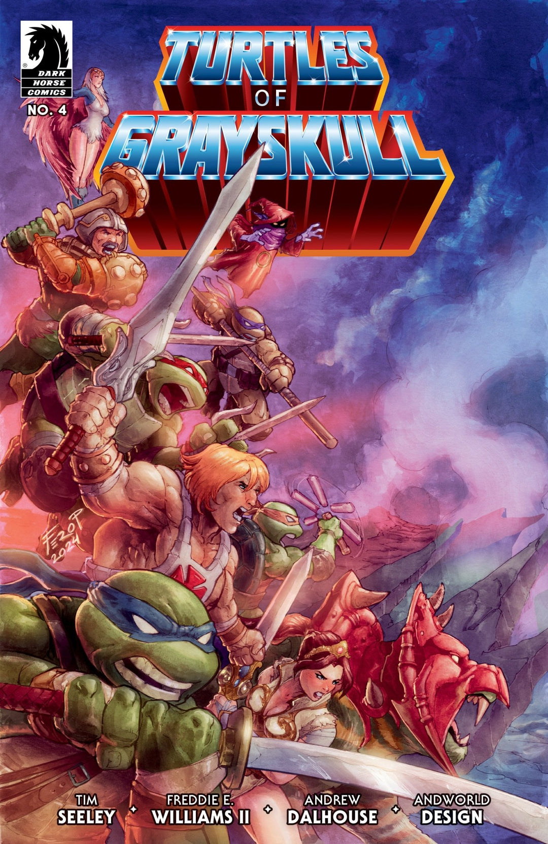 Masters Of The Universe/Teenage Mutant Ninja Turtles: Turtles Of Grayskull #4 (Cover C) (Fero Peniche) - gabescaveccc