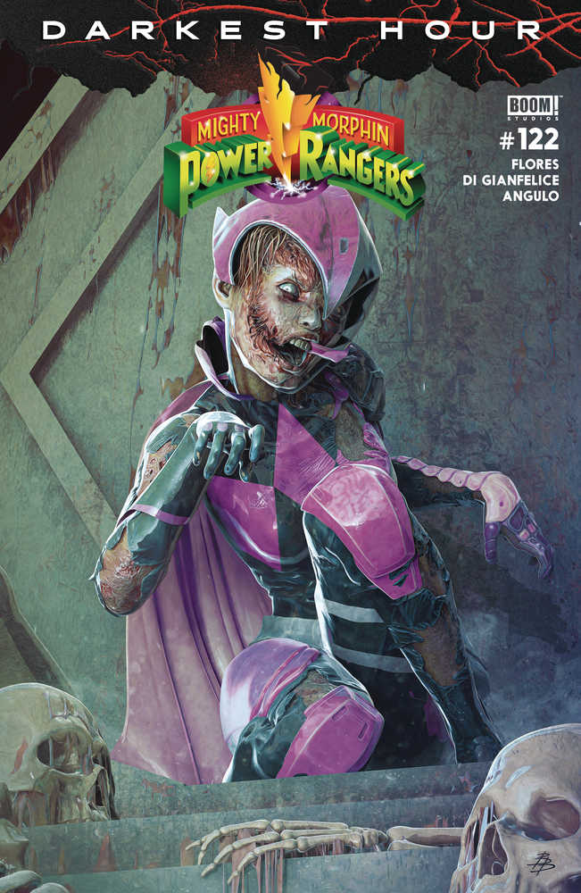 Mighty Morphin Power Rangers #122 Cover C Dark Grid - gabescaveccc