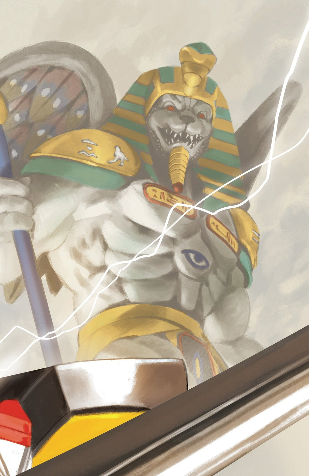 Mighty Morphin Power Rangers (2026) 3 C Megazord Card Stock Connecting Variant (Full Art, Mercado) - gabescaveccc