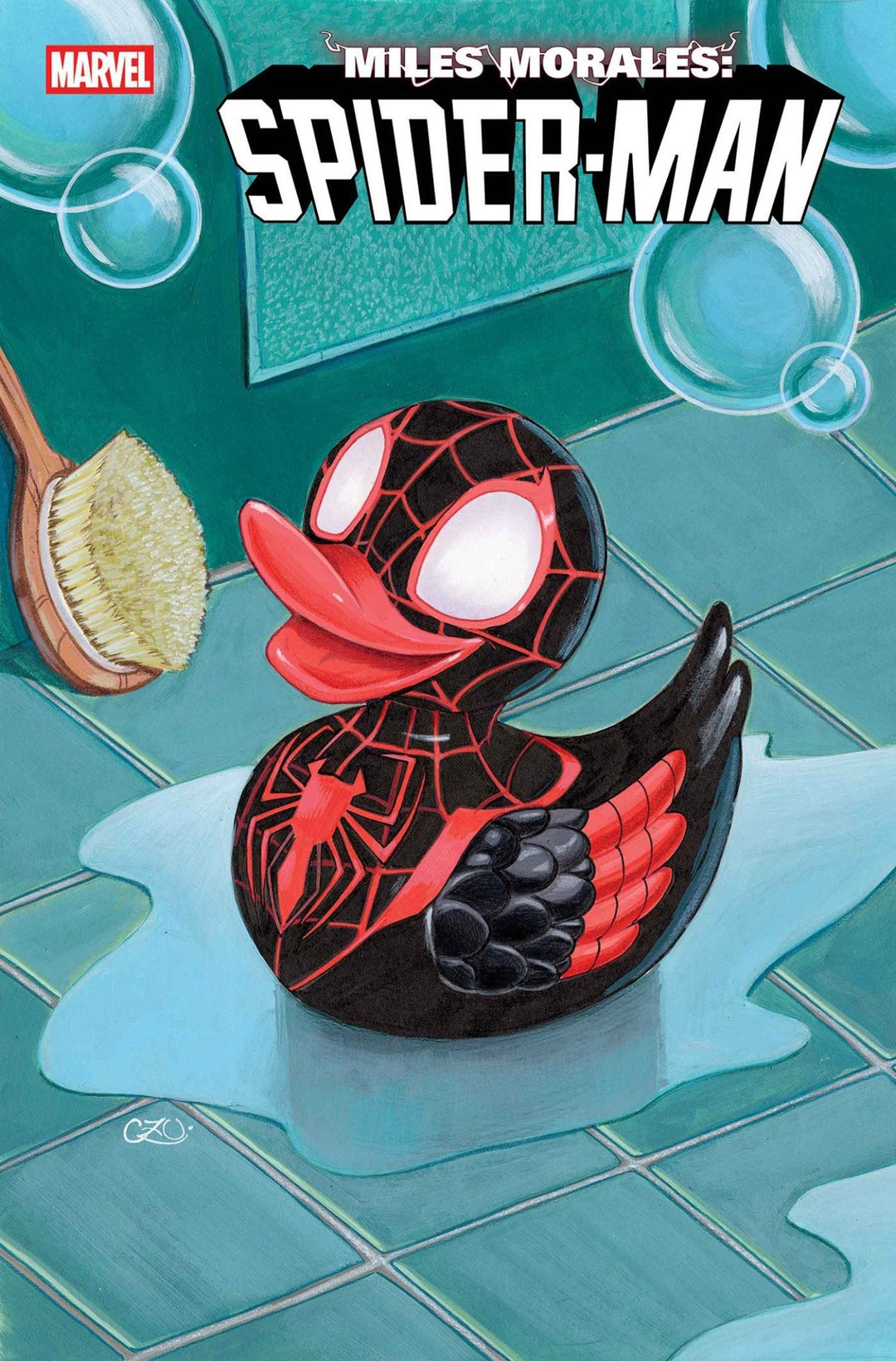 Miles Morales: Spider-Man 1 Chrissie Zullo Marvel Duck Variant - gabescaveccc