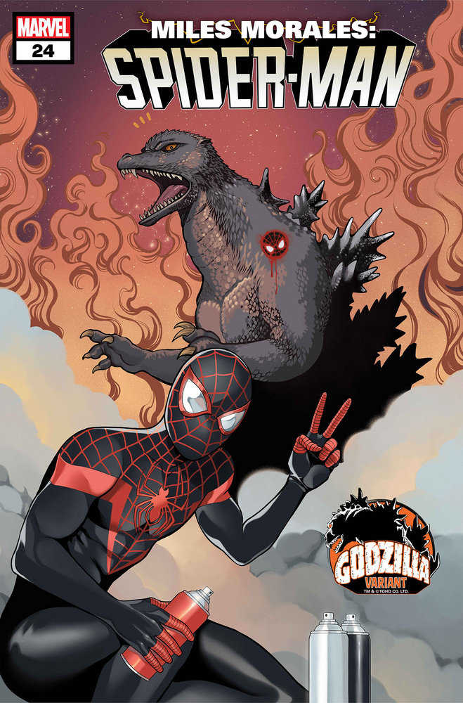 Miles Morales: Spider - Man #24 Romy Jones Godzilla Variant - gabescaveccc