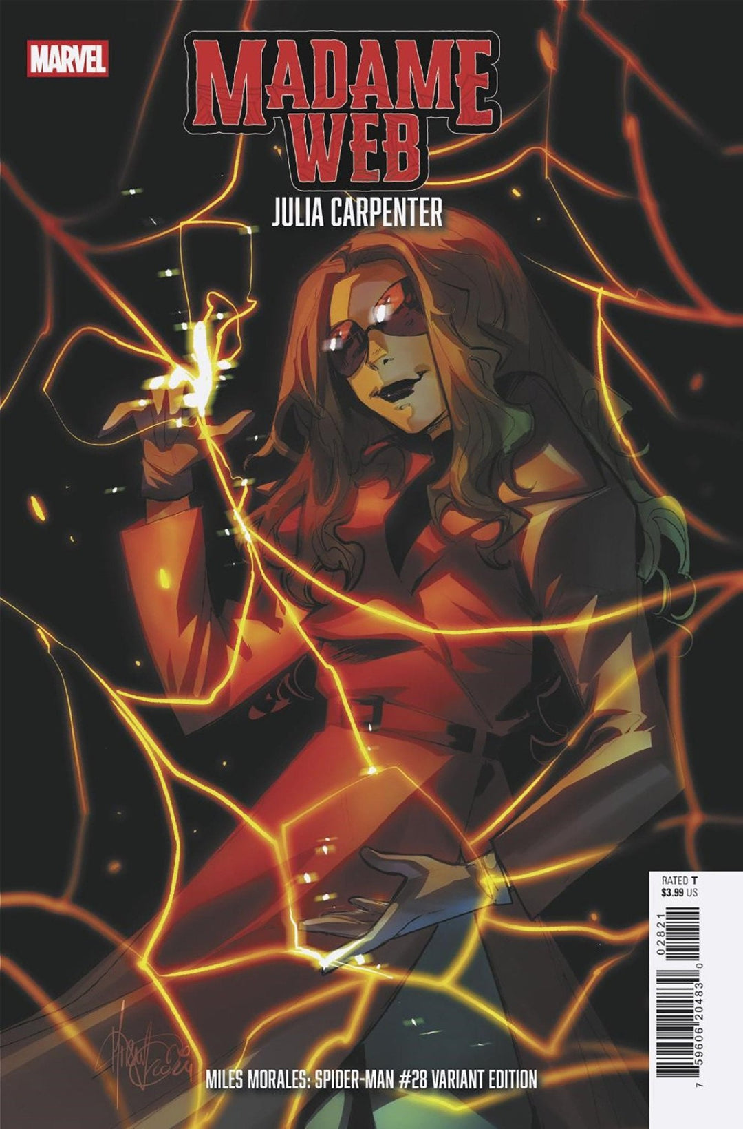 Miles Morales Spider - Man #28 Mirka Andolfo Madame Web Variant - gabescaveccc