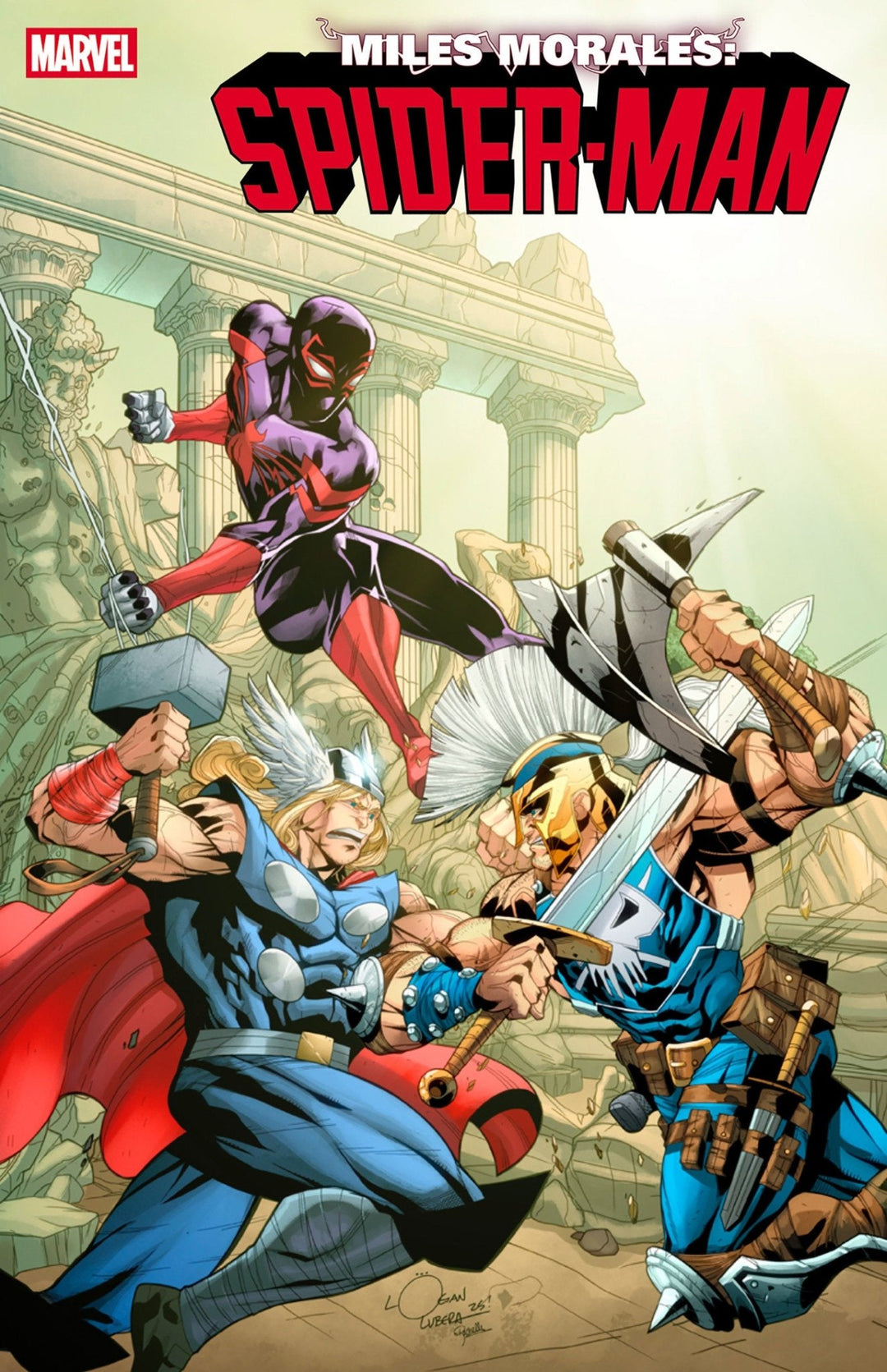 Miles Morales: Spider - Man #32 Logan Lubera 5 - Part Connecting Variant - gabescaveccc