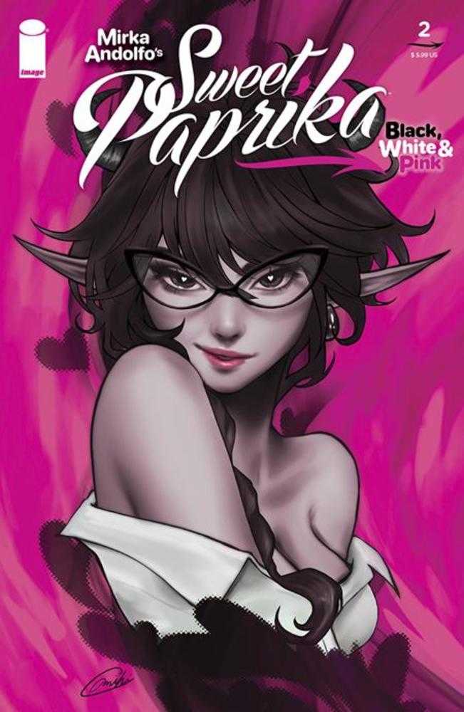 Mirka Andolfos Sweet Paprika Black White & Pink #2 Cover C Miki Okazaki Variant - gabescaveccc