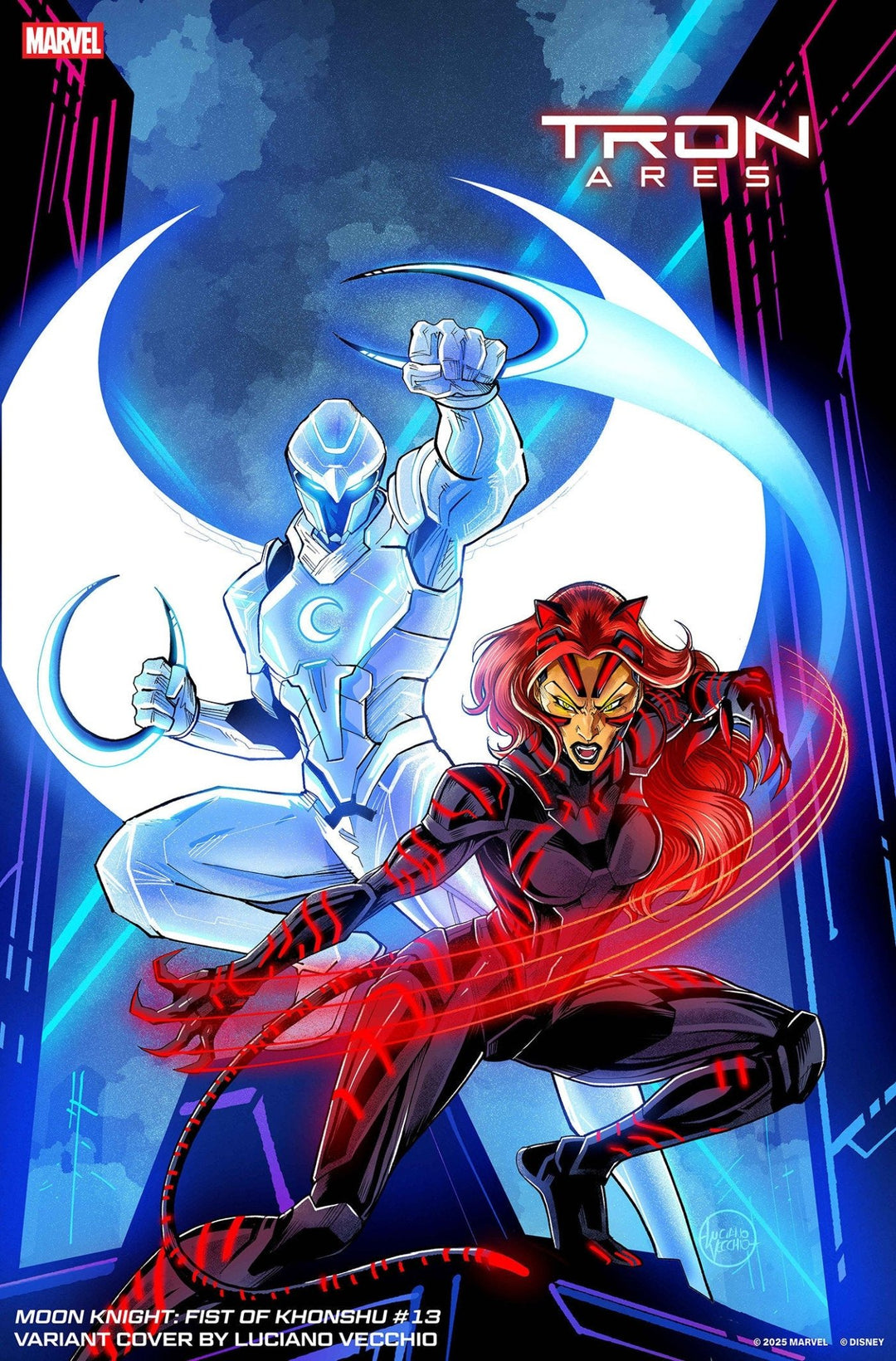 Moon Knight: Fist Of Khonshu 13 Luciano Vecchio Tron: Ares Variant - gabescaveccc
