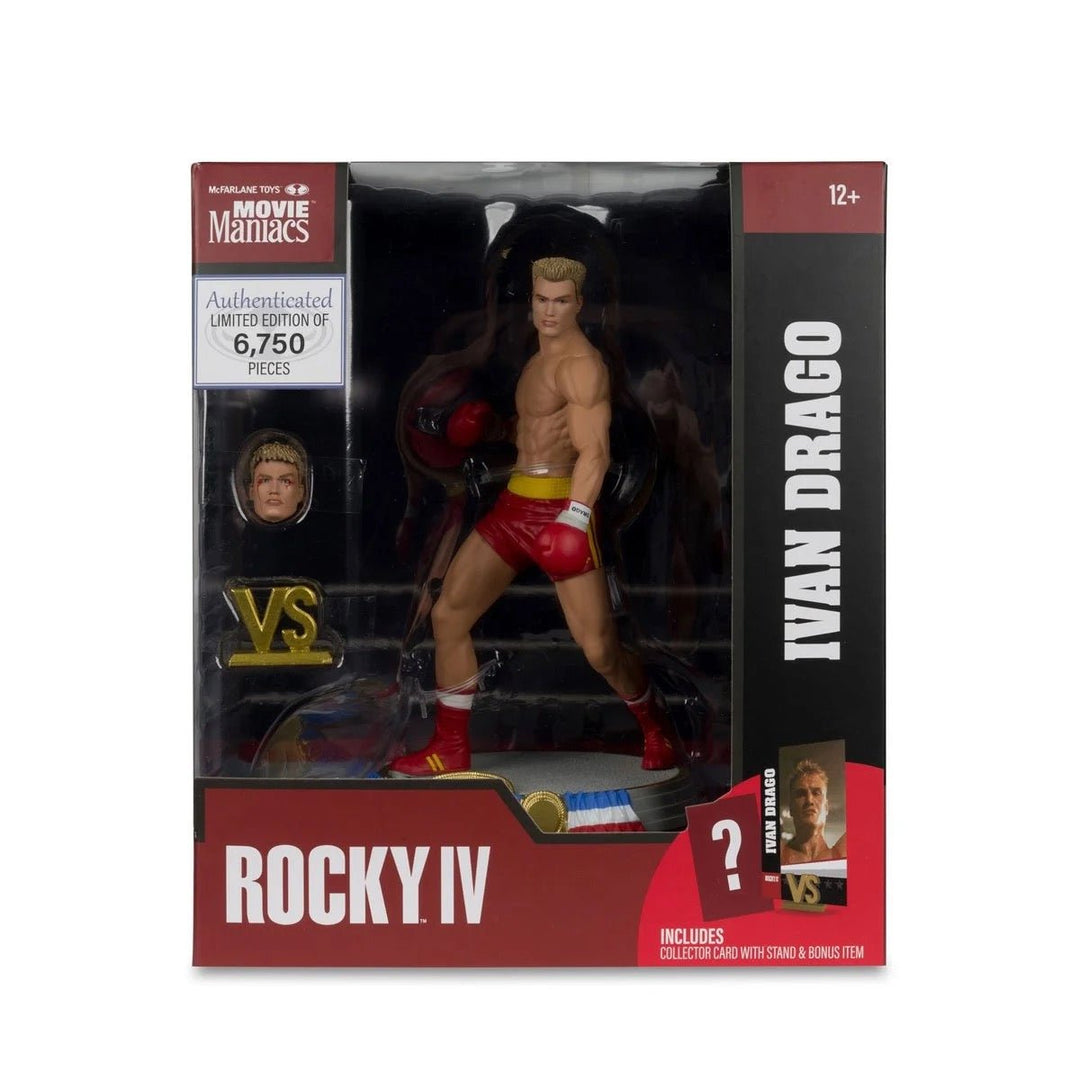 Movie Maniacs Rocky Wave 3 Ivan Drago Rocky IV 6 - Inch Scale Posed Figure - gabescaveccc