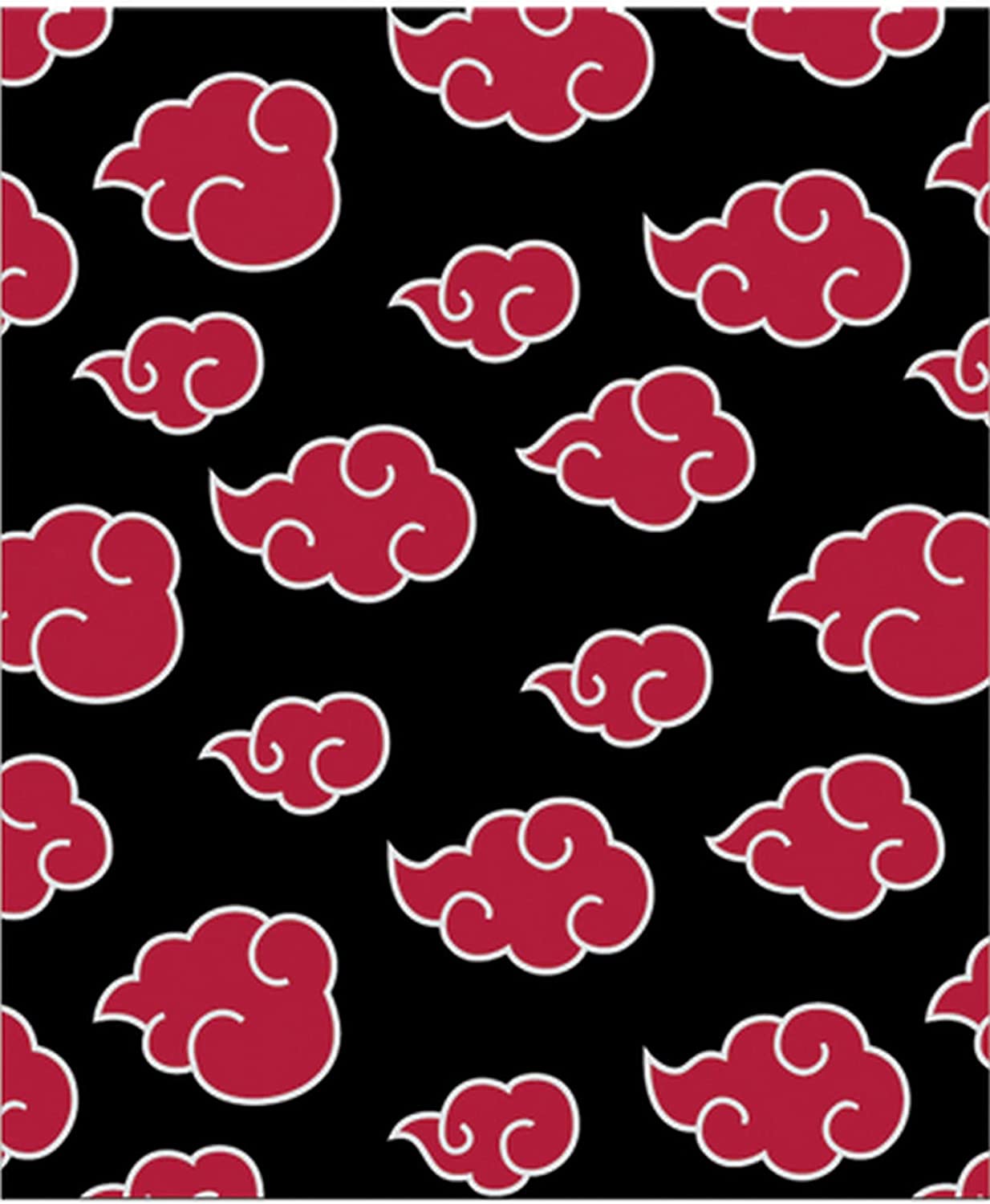 Naruto Shippuden Anti Leaf Clouds Akatsuki Throw Blanket 50in By 60in - gabescaveccc