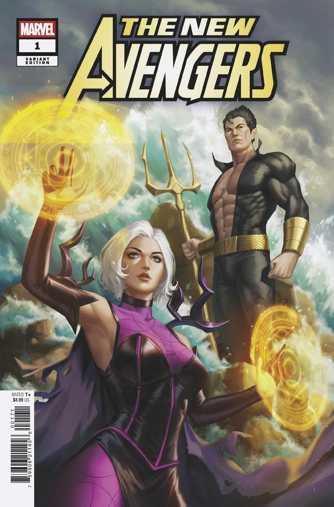 New Avengers 1 Ejikure Clea And Namor Variant C - gabescaveccc