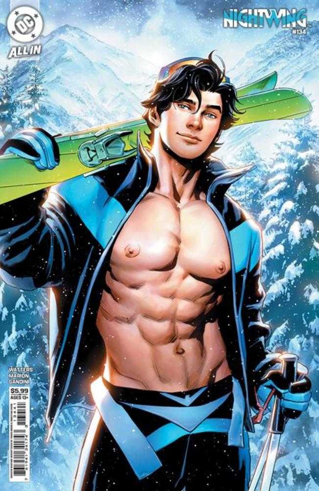 Nightwing 134 Cover E Travis Moore Sweater Weather Card Stock Variant - gabescaveccc