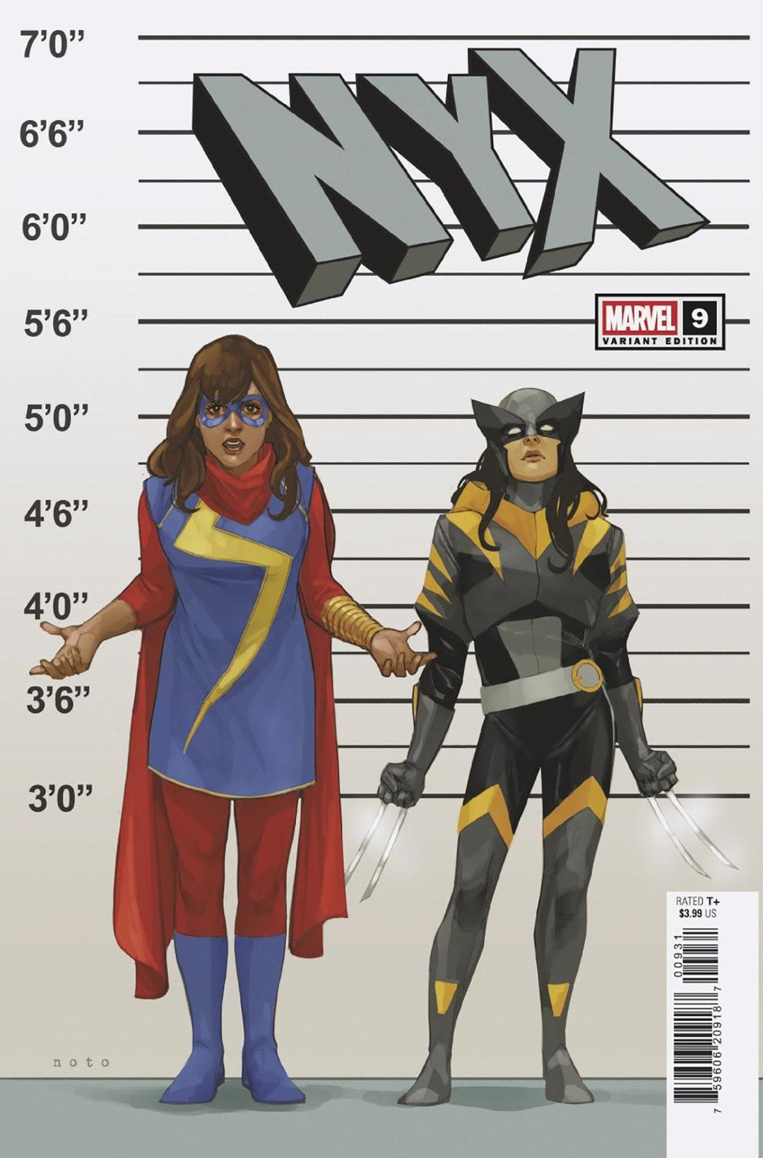 NYX #9 Phil Noto Connecting X - Manhunt Variant [Xmh, Doom] - gabescaveccc