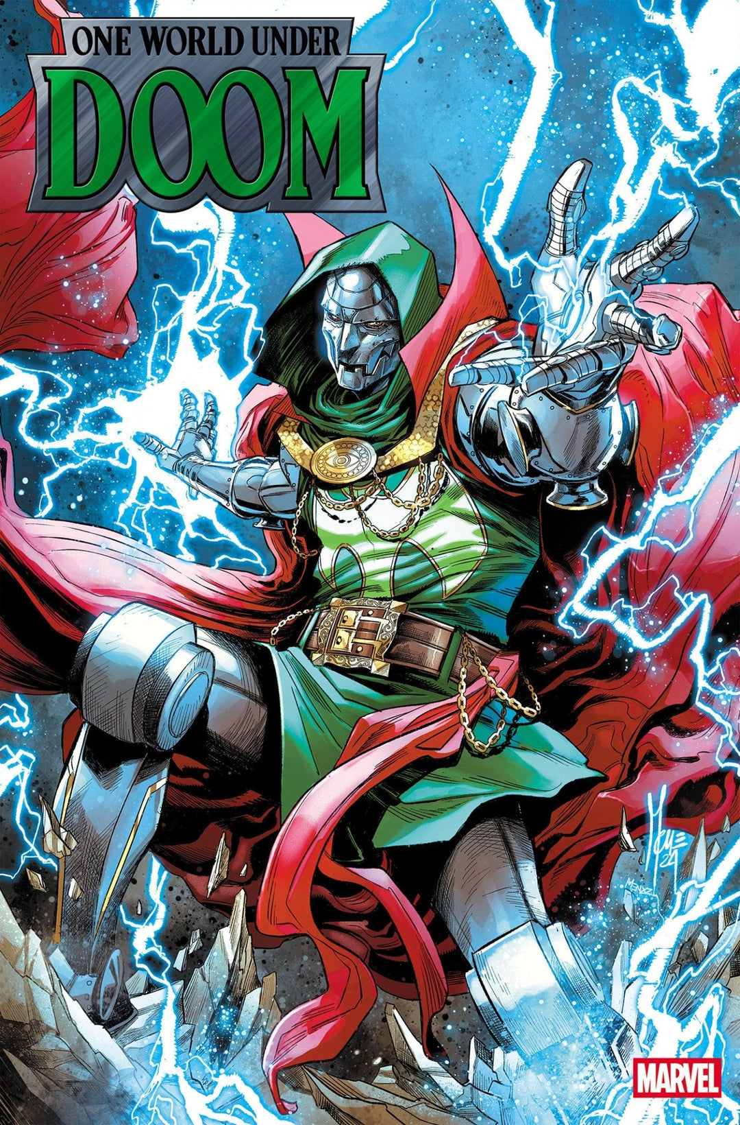 One World Under Doom 6 Marco Checchetto Foil Variant - gabescaveccc