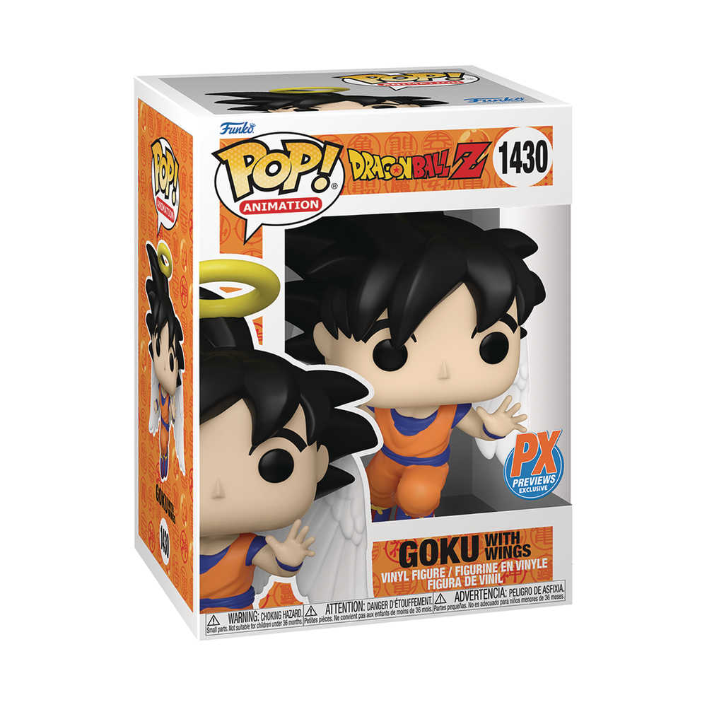 Pop Animation Dragonball Z Angel Goku with Ch Previews Exclusive Vinyl Figure - gabescaveccc