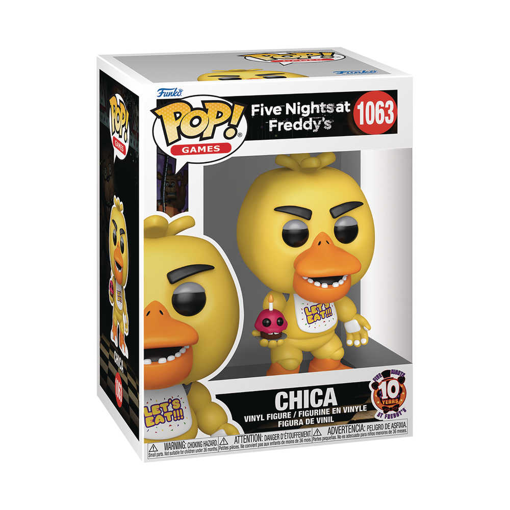 Pop Games Fnaf 10y Anniversary Chica Figure - gabescaveccc