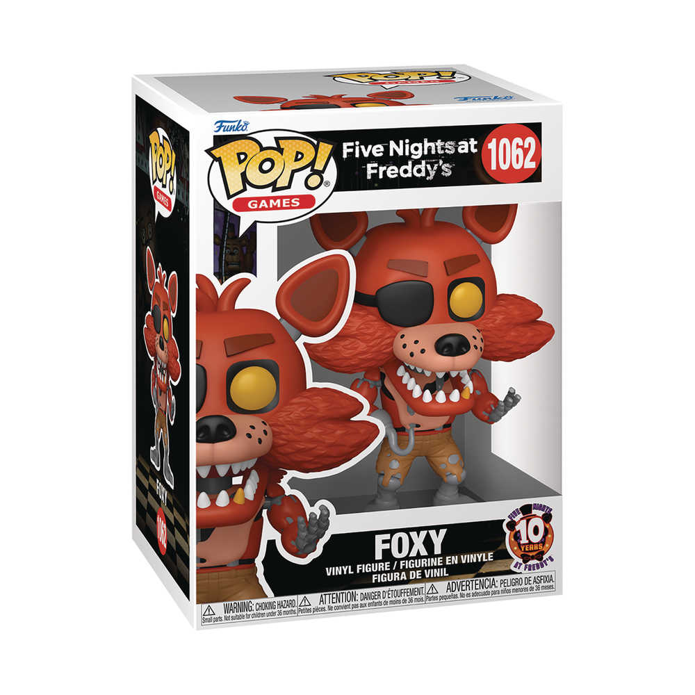 Pop Games Fnaf 10y Anniversary Foxy Figure - gabescaveccc