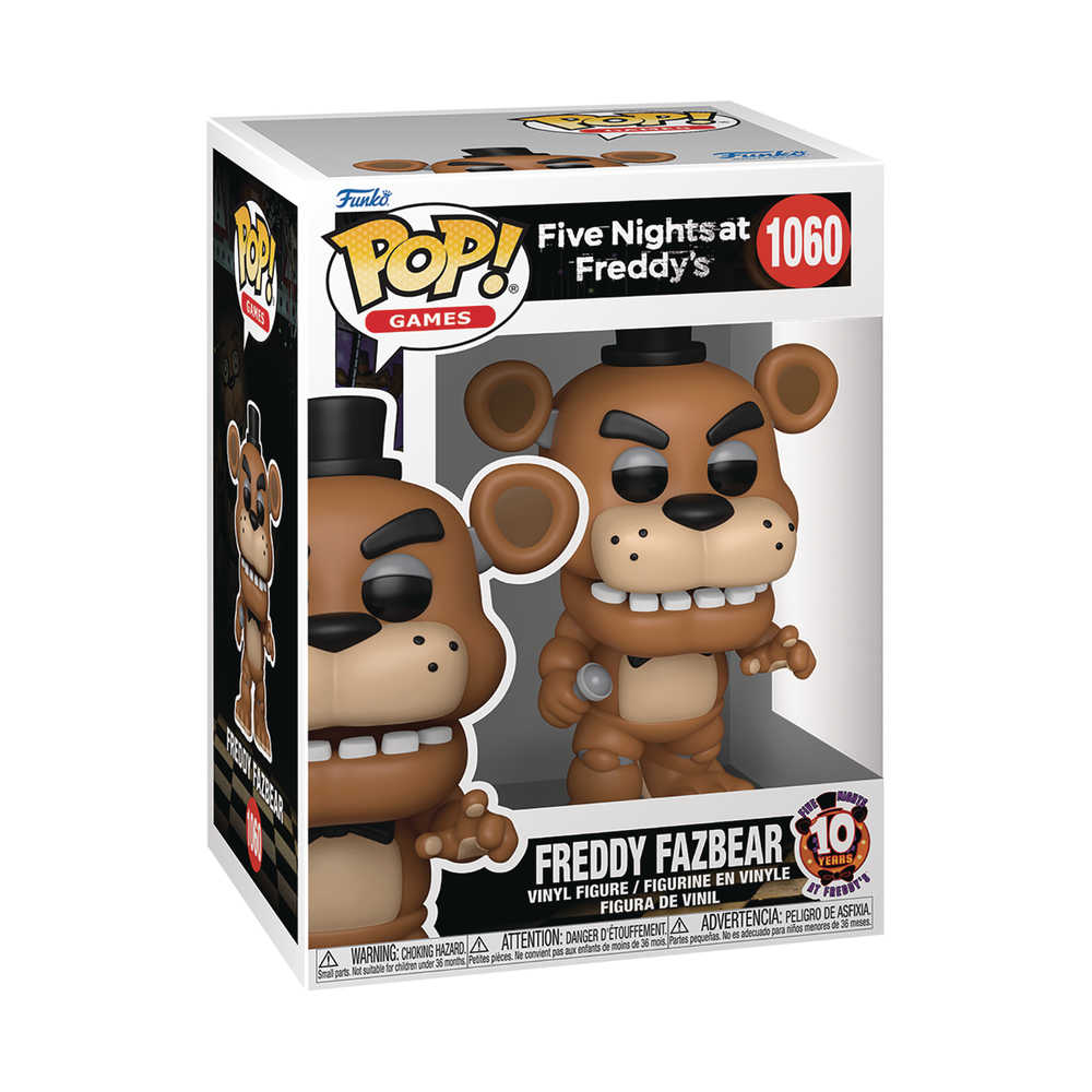 Pop Games Fnaf 10y Anniversary Freddy Figure - gabescaveccc