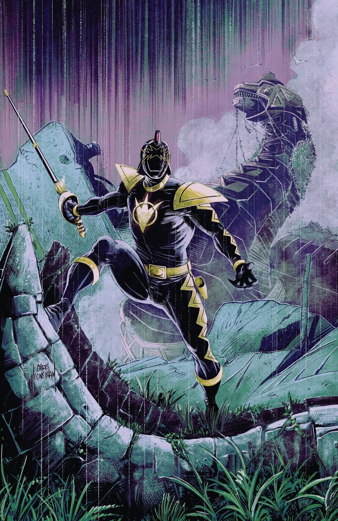 Power Rangers Green 1 C Tommy Oliver Card Stock Connecting Variant (Dressed, Mooneyham) - gabescaveccc