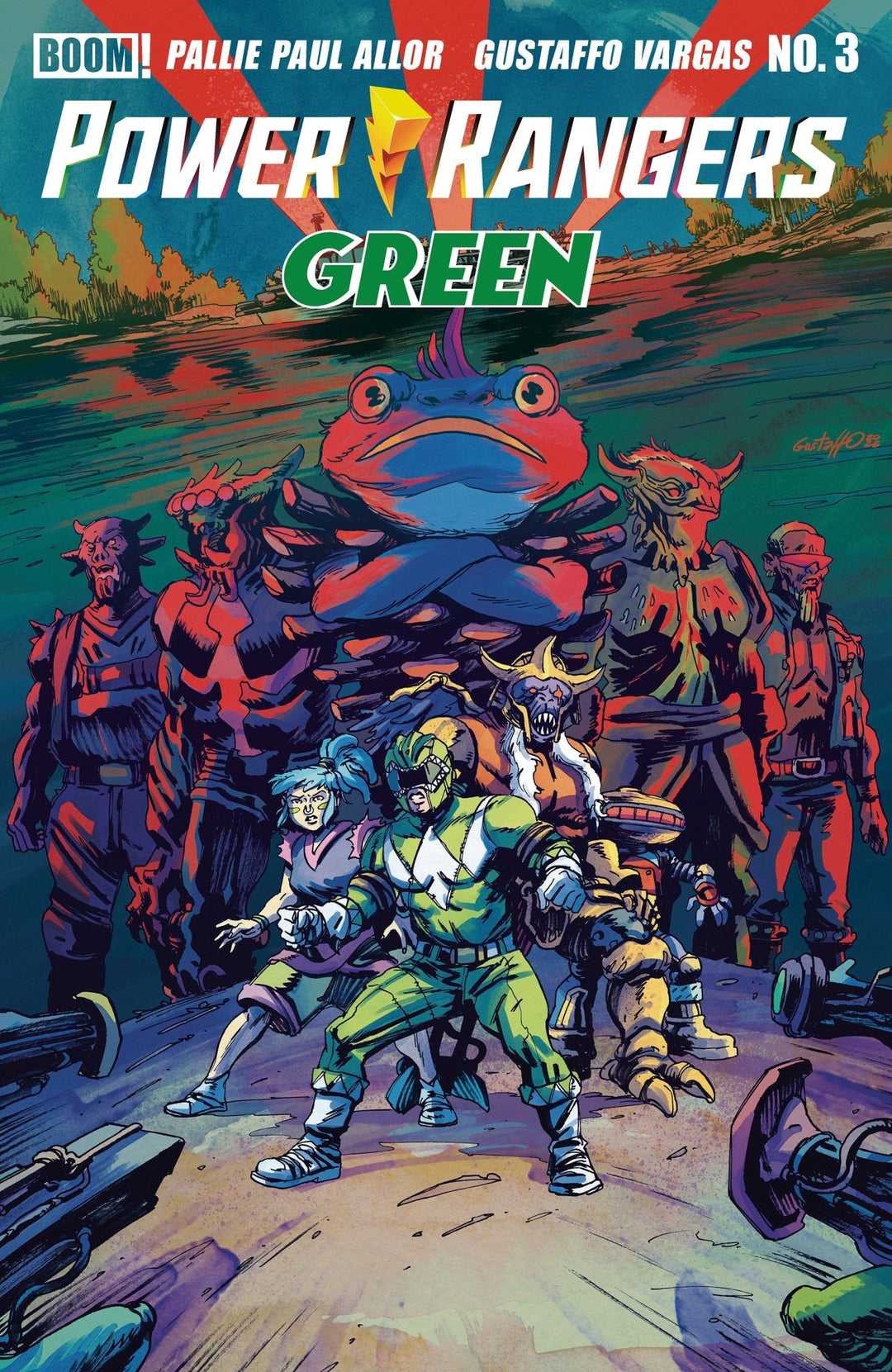 Power Rangers Green #3 B Variant (Dressed, Vargas) - gabescaveccc