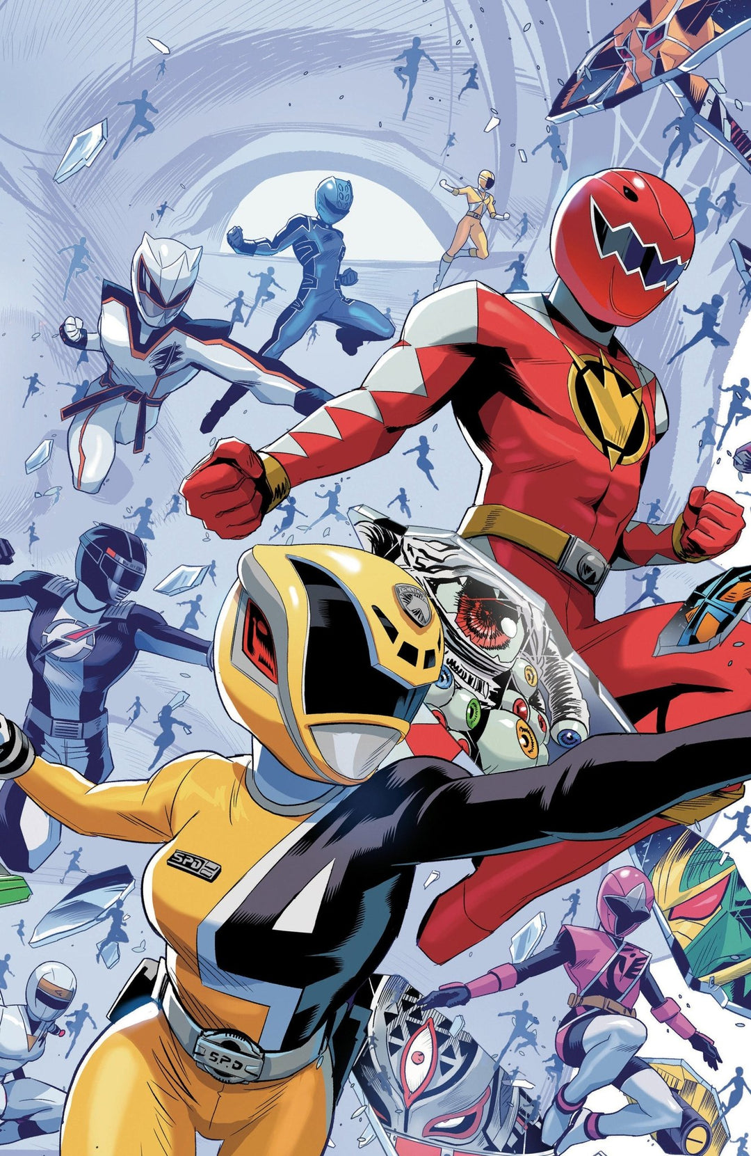 Power Rangers Unlimited 3 C Every Ranger Ever Card Stock Connecting Variant (Full Art, Zonno) - gabescaveccc