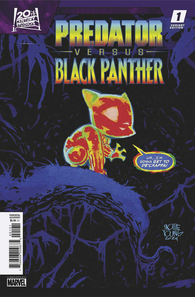 Predator vs. Black Panther #1 Skottie Young Variant - gabescaveccc