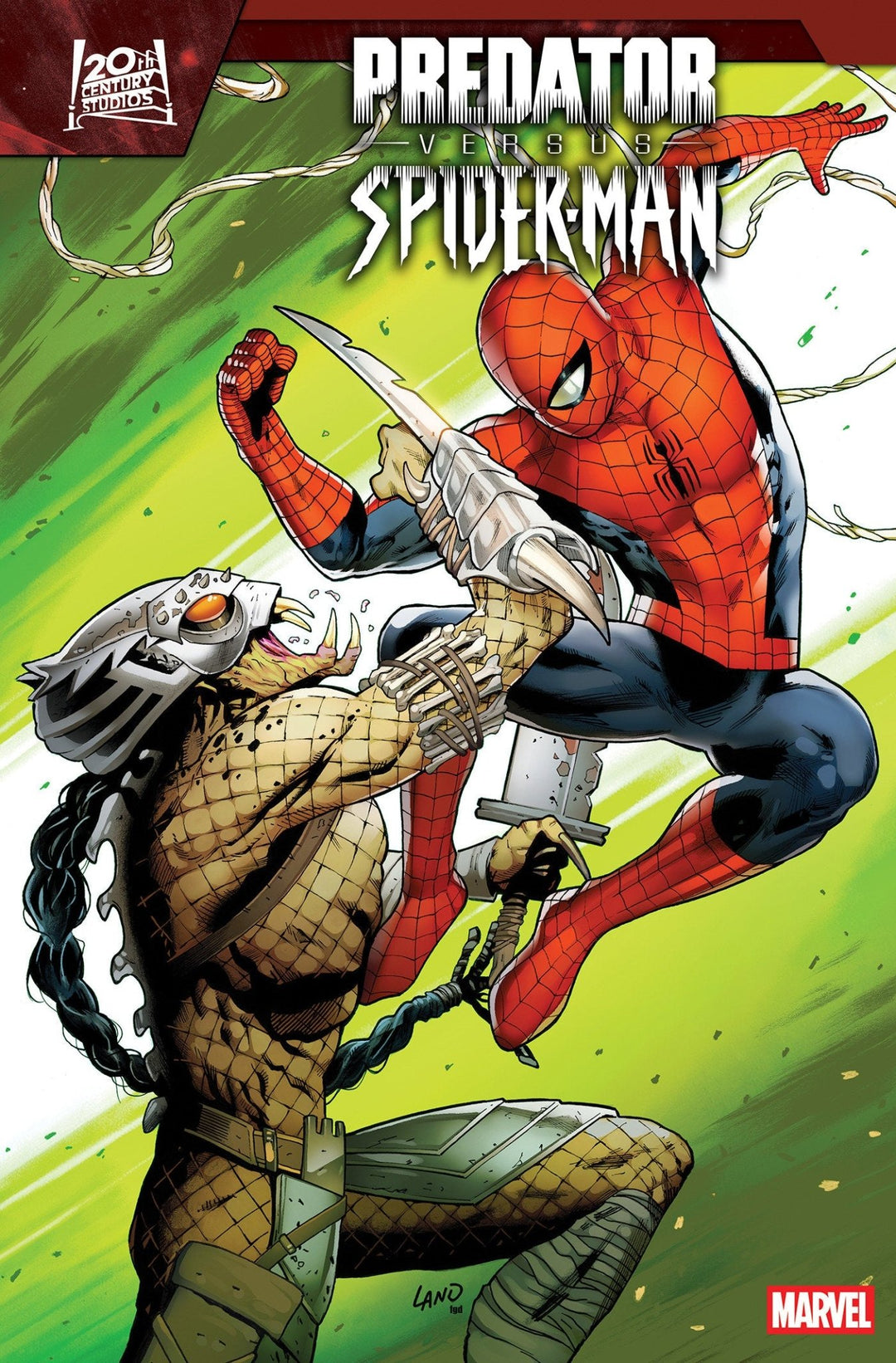 Predator vs. Spider - Man #1 Greg Land Foil Variant - gabescaveccc