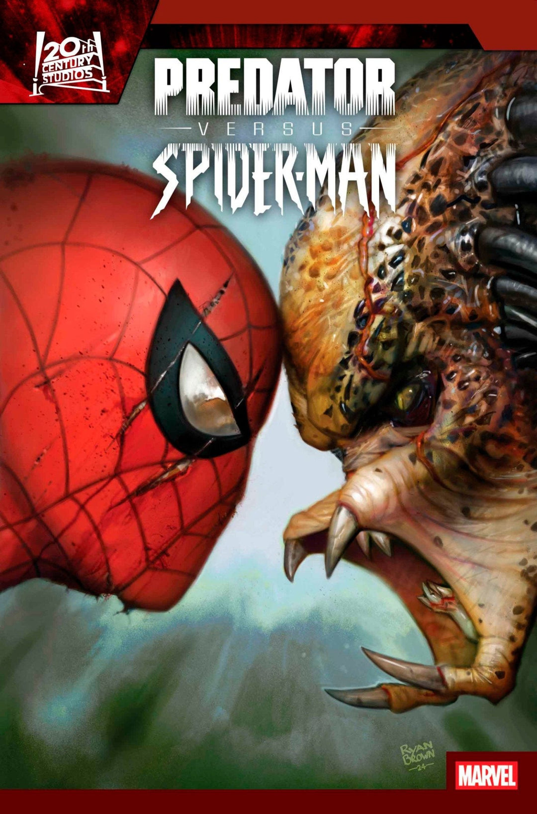 Predator vs. Spider - Man #1 Ryan Brown Variant - gabescaveccc