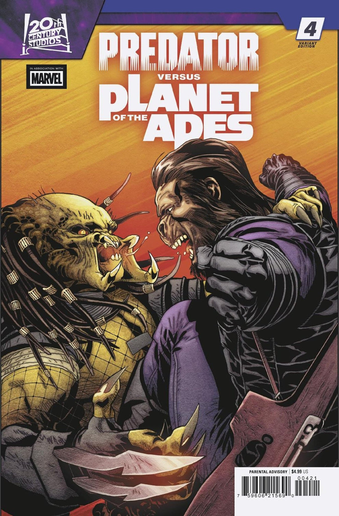 Predator vs. The Planet Of The Apes #4 Salvador Larroca Variant - gabescaveccc