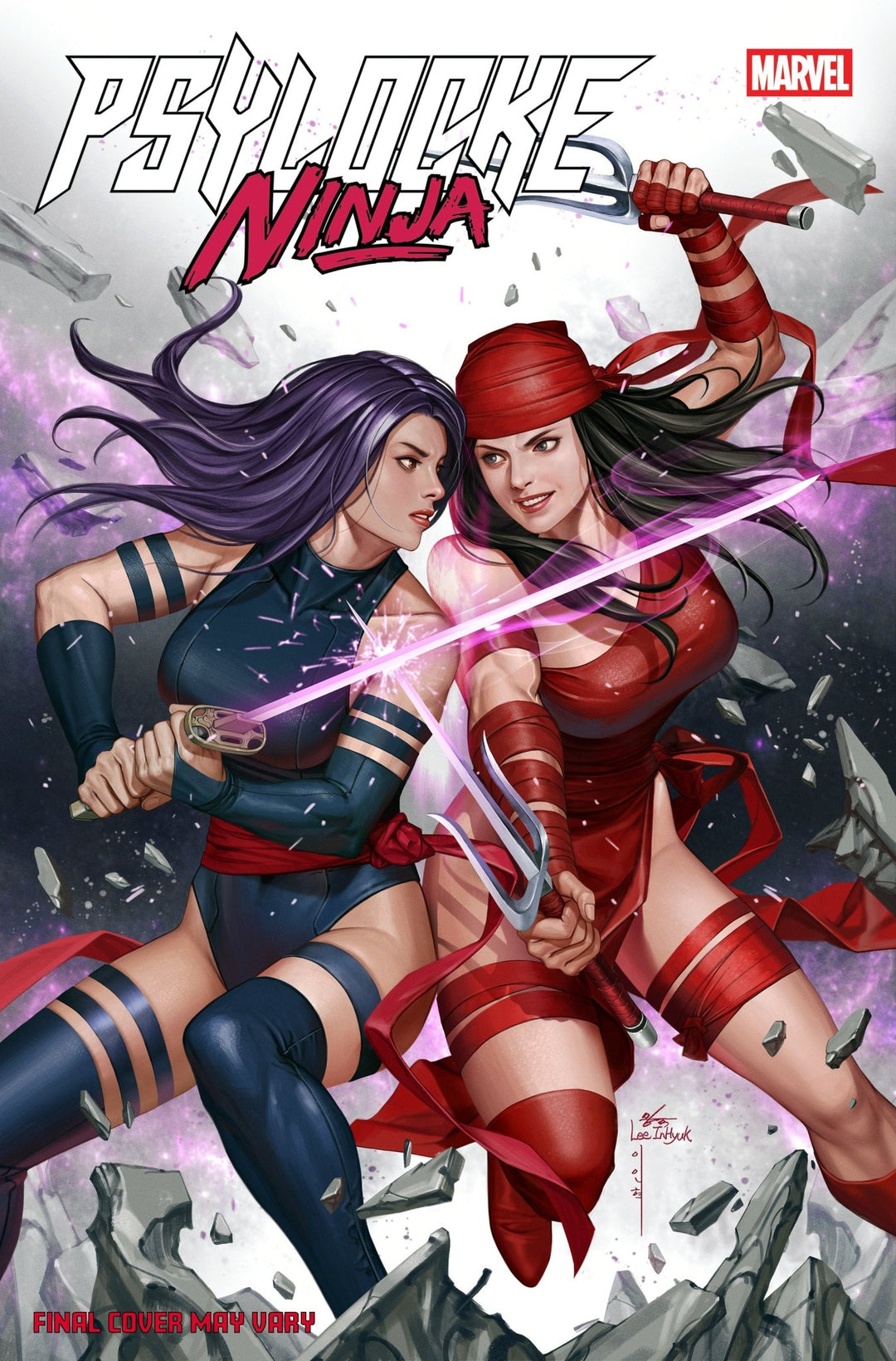 Psylocke: Ninja 2 Inhyuk Lee Versus Elektra Variant - gabescaveccc
