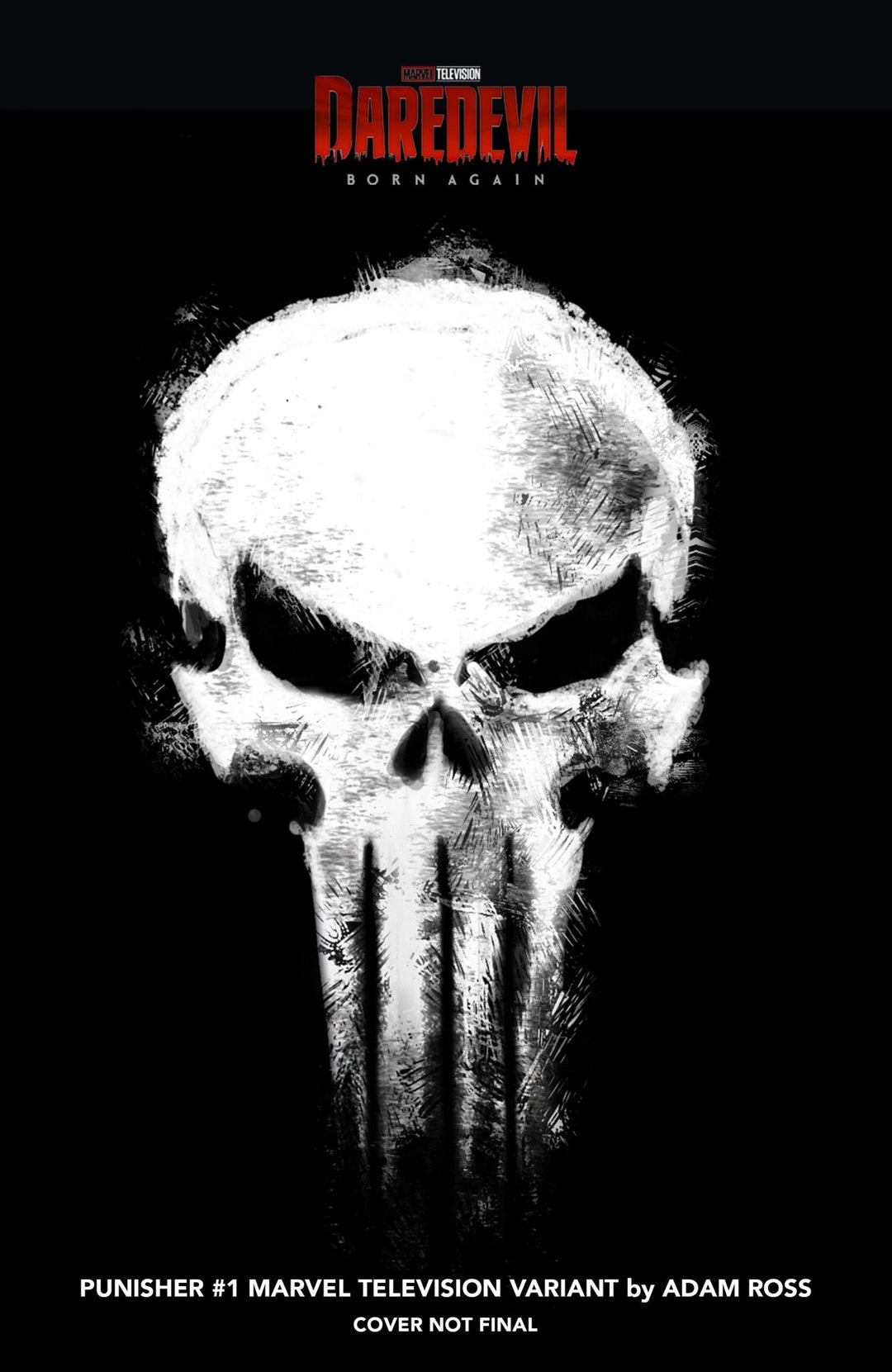 Punisher 1 Adam Ross Marvel Television Logo Variant - gabescaveccc