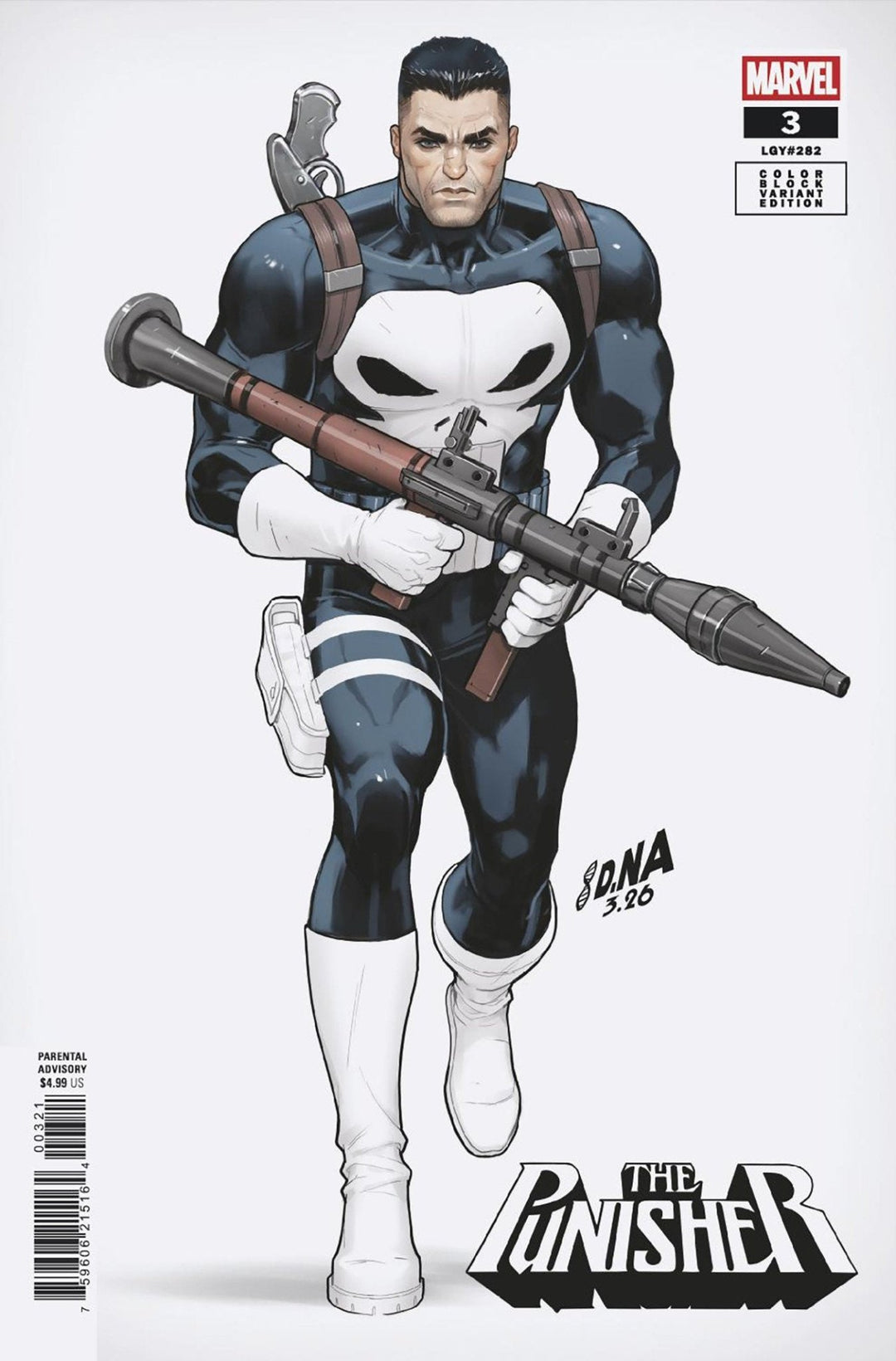 Punisher 3 David Nakayama Color Block White Variant - gabescaveccc