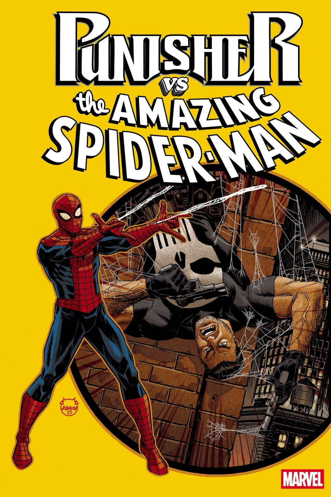 Punisher vs. Spider-Man 1 Dave Johnson Foil Variant - gabescaveccc
