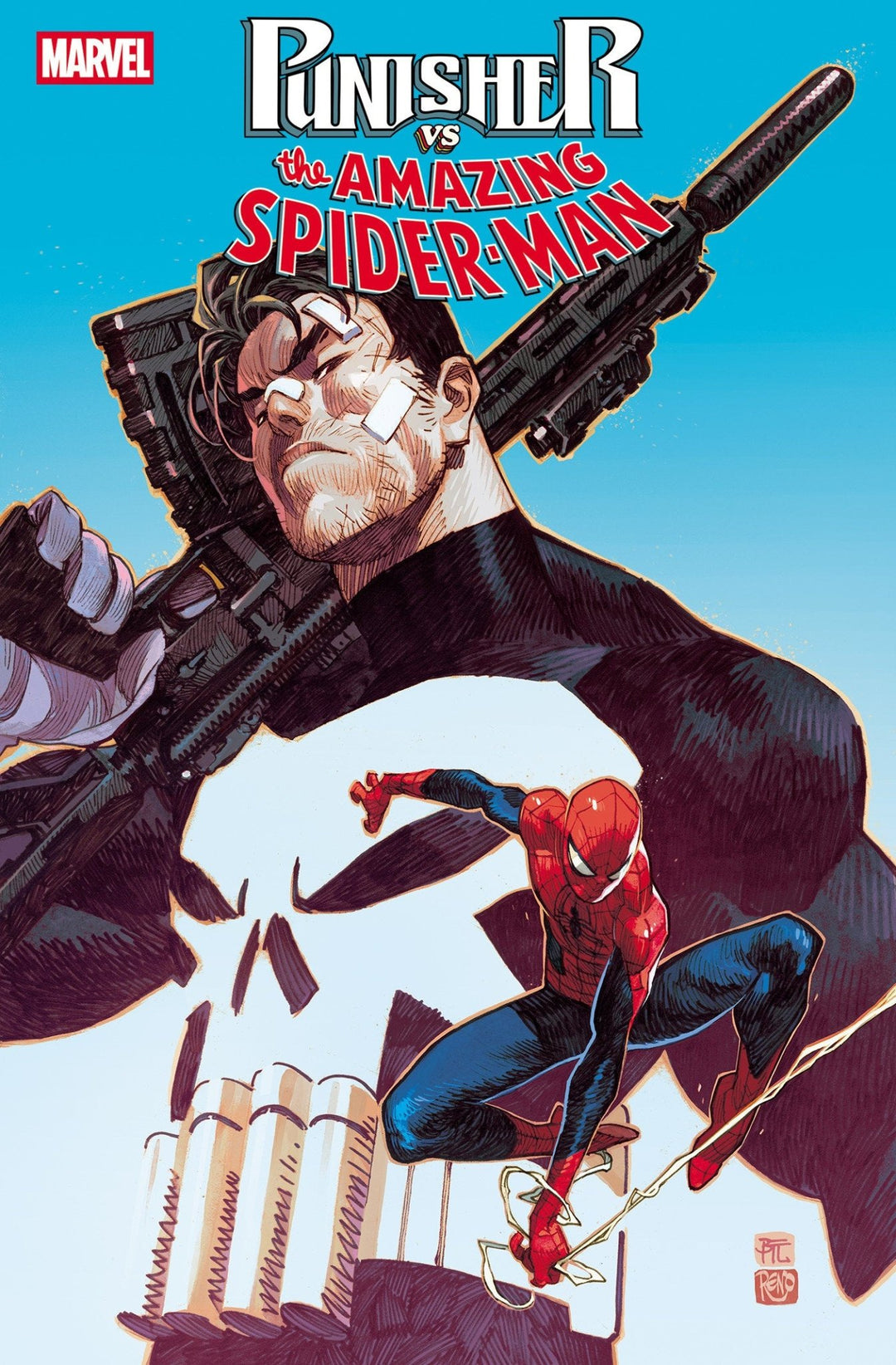 Punisher vs. Spider-Man 1 Dike Ruan Variant - gabescaveccc