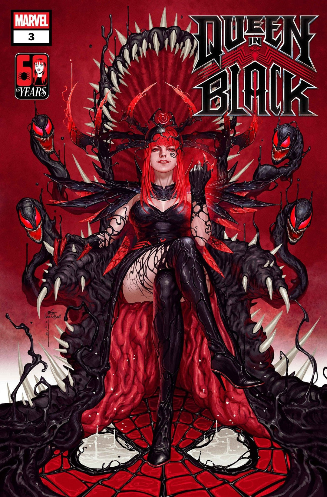 Queen In Black 3 Inhyuk Lee Mary Jane Watson Variant [Qib] - gabescaveccc