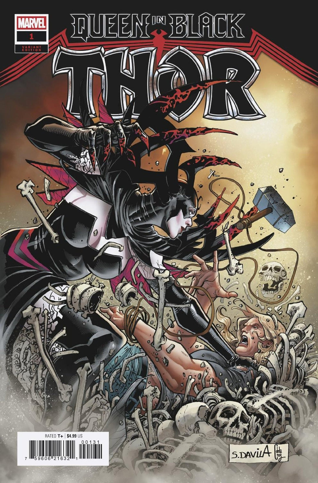 Queen In Black: Thor 1 Sergio Davila Variant [Qib] - gabescaveccc
