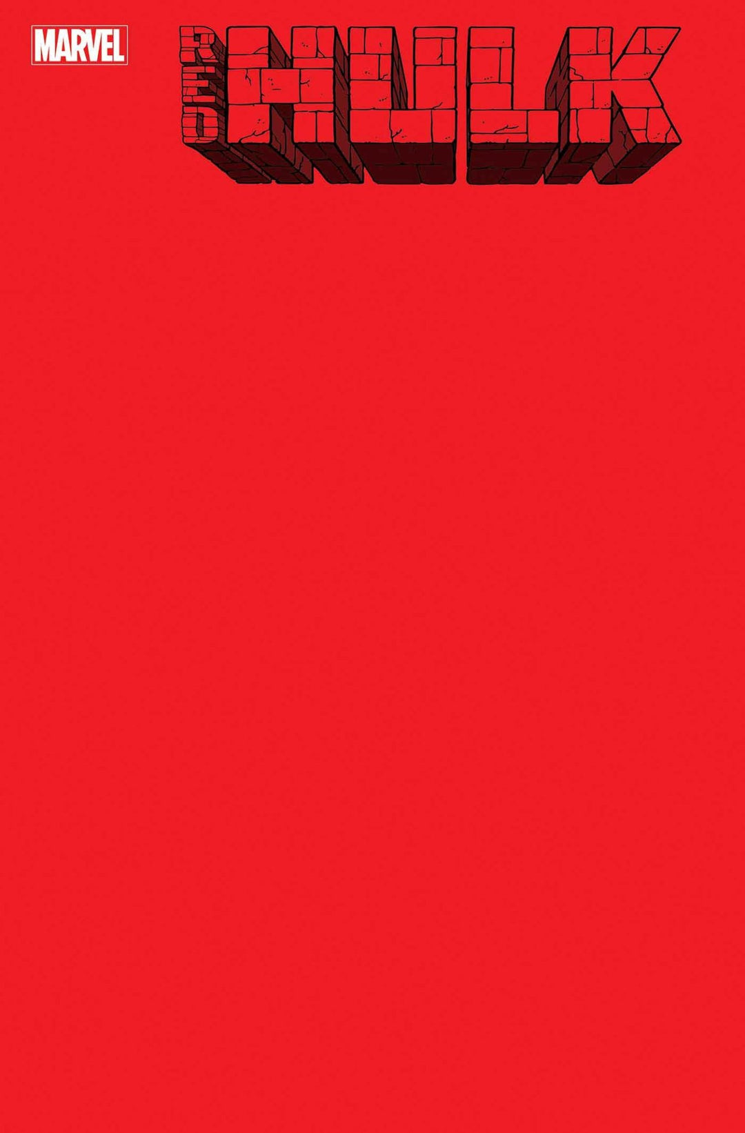 Red Hulk #1 Red Blank Cover Variant - gabescaveccc