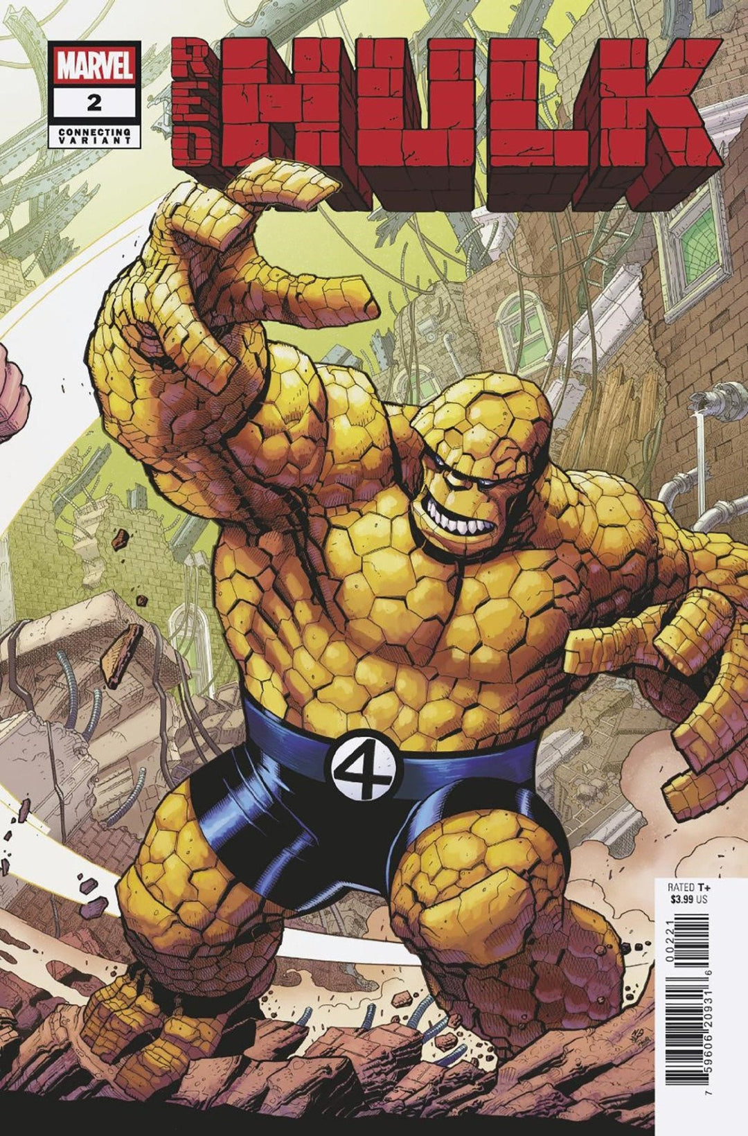 Red Hulk #2 Nick Bradshaw Thing Connecting Variant [Doom] - gabescaveccc