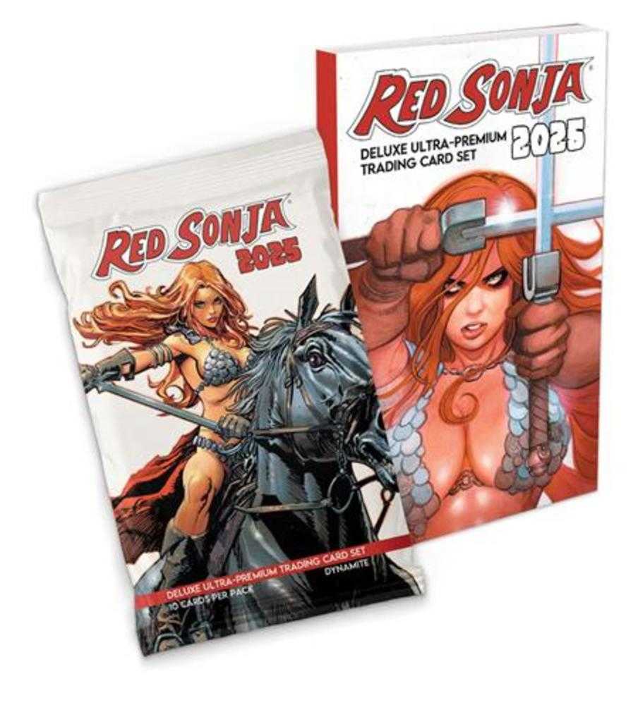 Red Sonja 2025 Deluxe Ultra Premium Trading Card Set Mini Box Foil Pack - gabescaveccc
