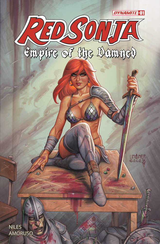 Red Sonja Empire Damned #1 Cover J 10 Copy Variant Edition Linsner Foil - gabescaveccc