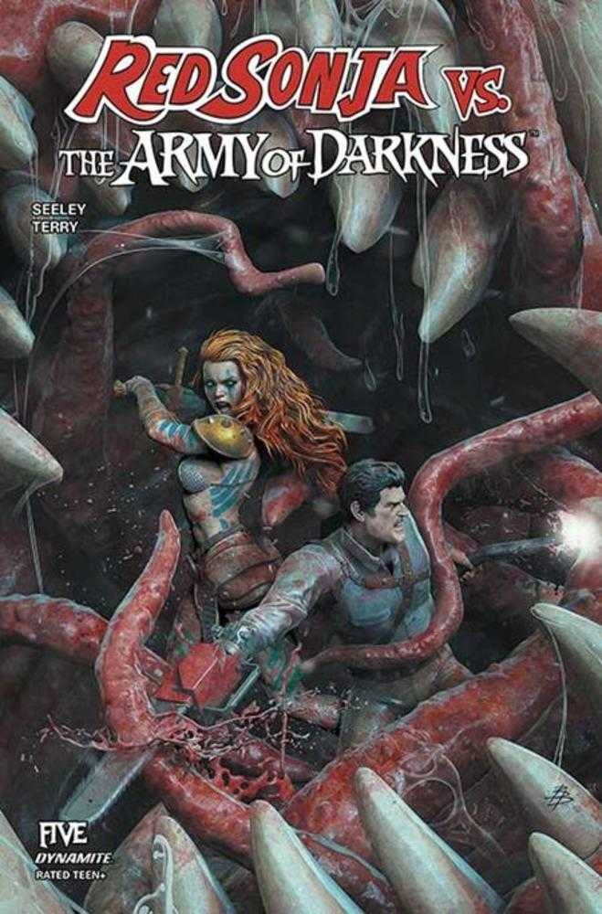 Red Sonja vs Army Of Darkness 5 Cover A Bjorn Barends - gabescaveccc