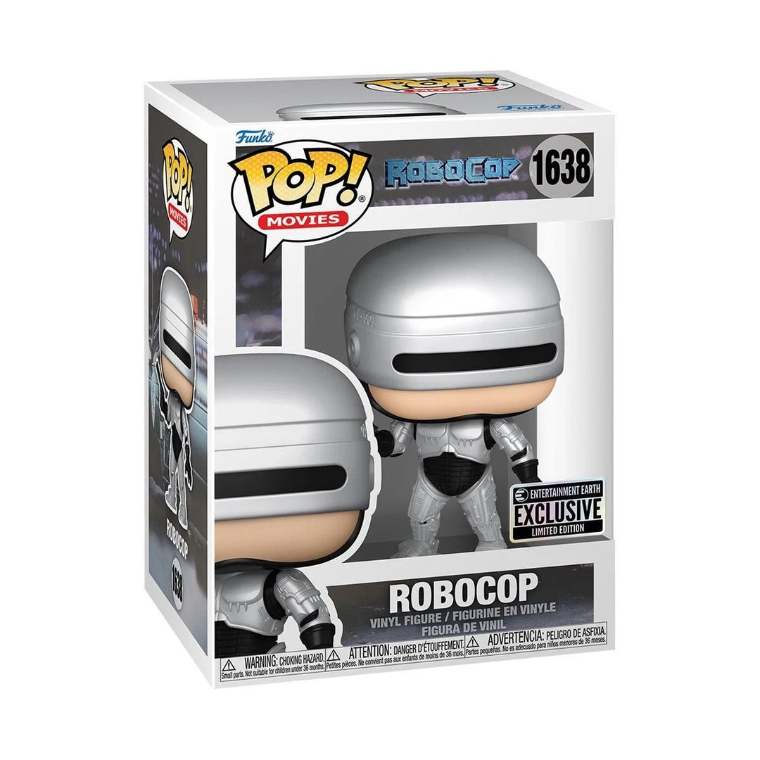 RoboCop Metallic Funko Pop! Vinyl Figure #1638 - Entertainment Earth Exclusive - gabescaveccc