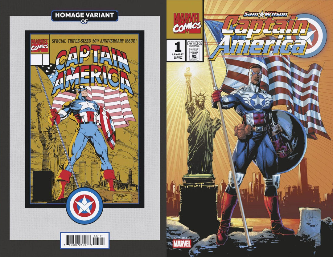 Sam Wilson Captain America #1 (Of 5) Portacio Homage Variant - gabescaveccc