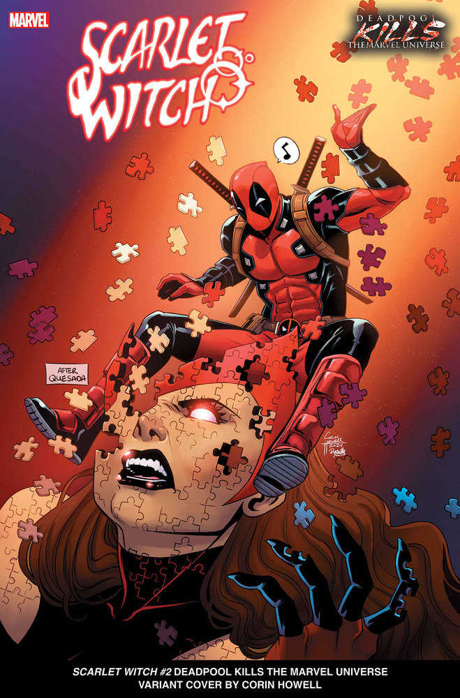 Scarlet Witch #2 Corin Howell Deadpool Kills The Marvel Universe Variant - gabescaveccc