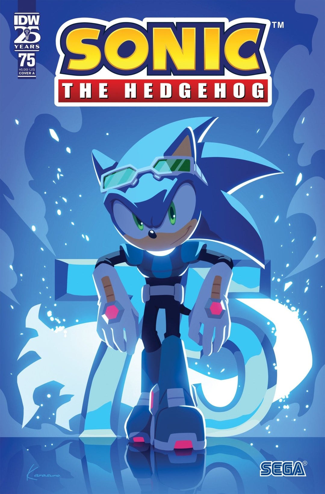 Sonic The Hedgehog #75 Cover A (Sonic Team) - gabescaveccc