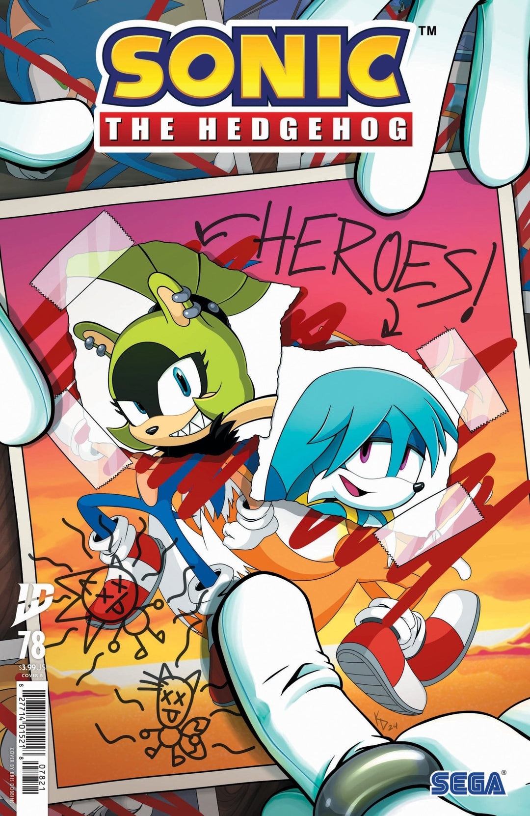Sonic The Hedgehog #78 Variant B (Dobbins) - gabescaveccc
