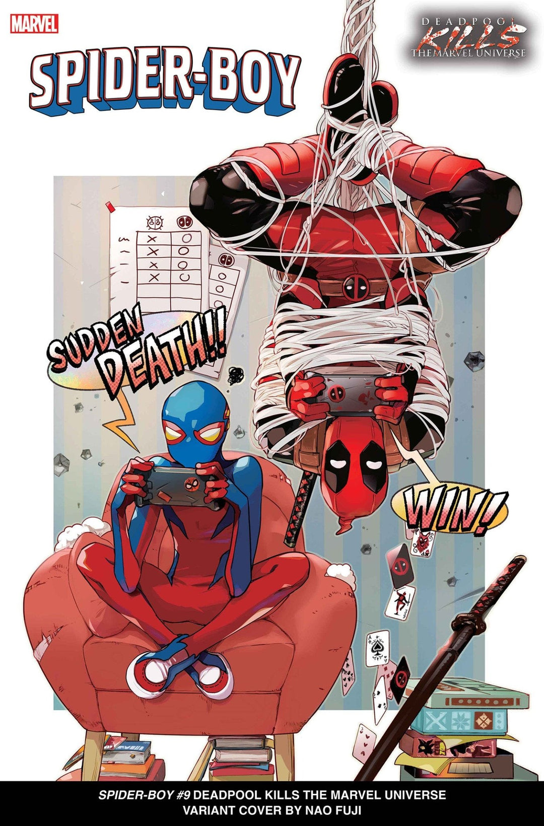 Spider - Boy #9 Nao Fuji Deadpool Kills The Marvel Universe Variant - gabescaveccc