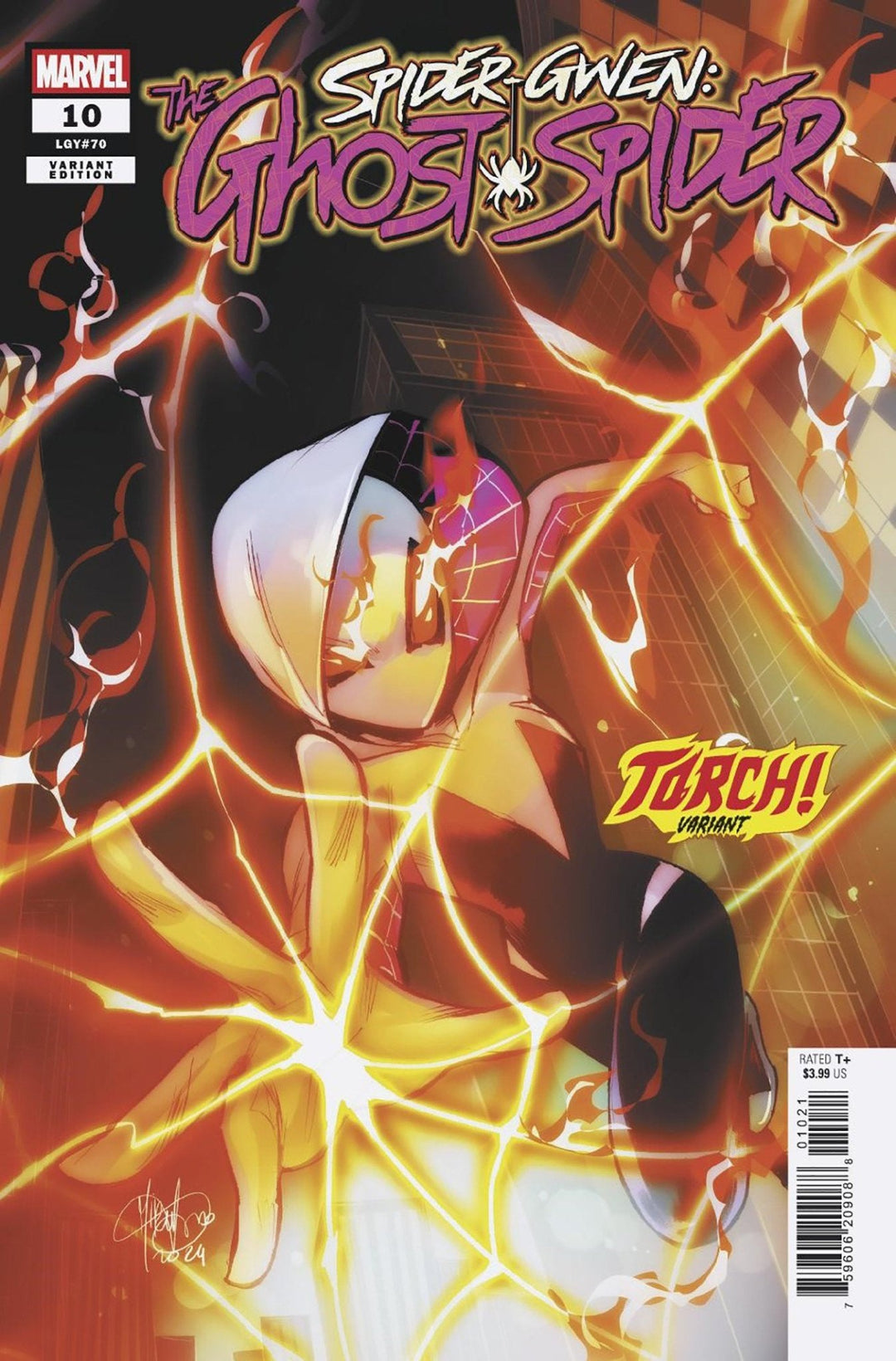 Spider - Gwen: The Ghost - Spider #10 Mirka Andolfo Torch! Variant - gabescaveccc